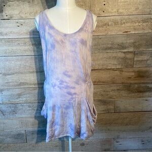Aritzia Wilfred  lavender tie-dyed oversized tunic in size medium